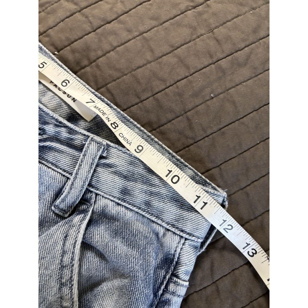 Pacsun Boyfriend Carpenter Jeans Smiling Flowers Daisy 90's Loose Fit Size 22 - Picture 10 of 11